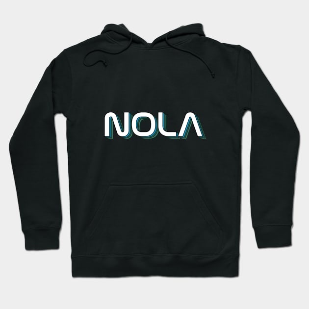 NOLA nasa lettering Hoodie by Rpadnis